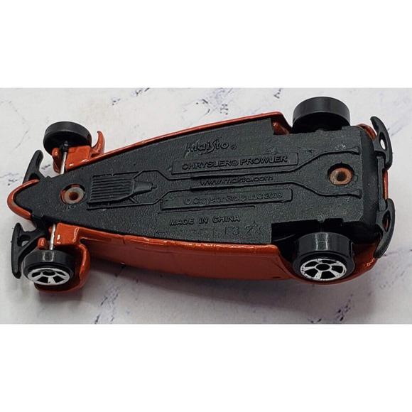 Maisto 1:64 Chrysler Prowler Burnt Orange Loose Plymouth Metal Body Toy Car - Picture 7 of 8